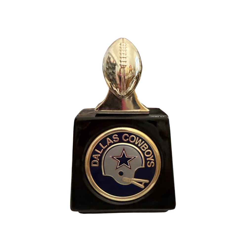 Avon Dallas Cowboys NFL Football Decanter Bottle Vintage Empty